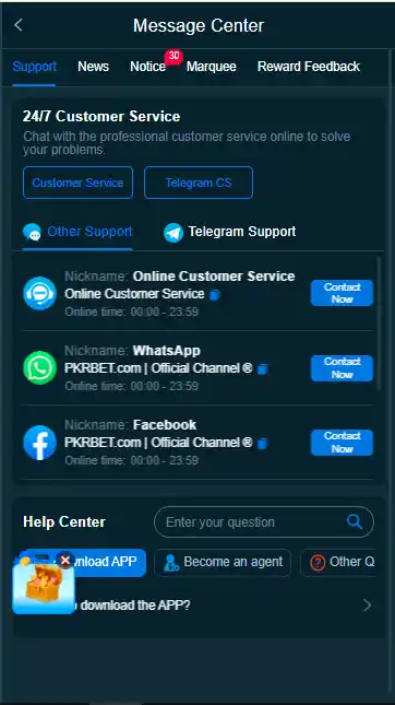 PKR Bet Game App
